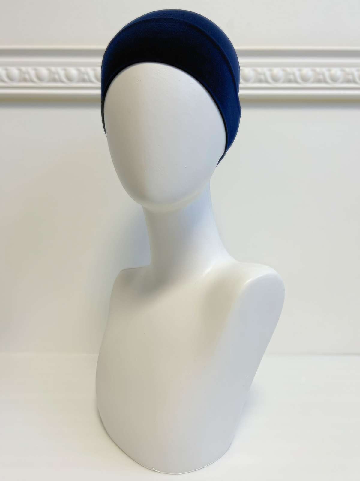 bonne bandeau sous hijab bleu marine bleuu