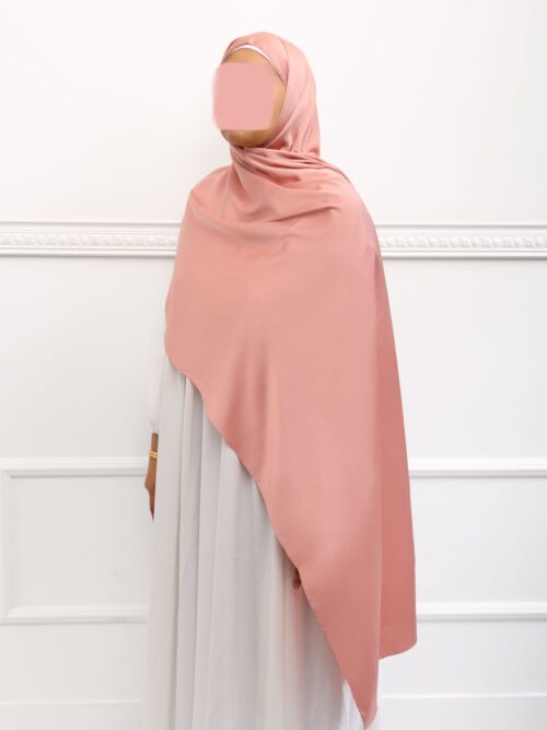 Hijab en Satin Rose - 4