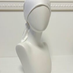 BONNET SOUS HIJAB EN SATIN BLANC BLANC