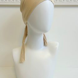 bandeau sous hijab à nouer beige