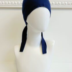 bandeau sous hijab à nouer bleu marine