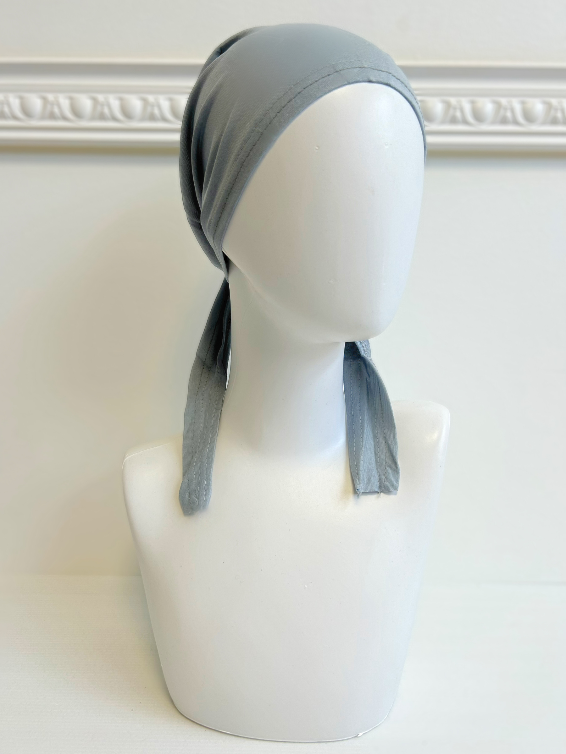bandeau sous hijab à nouer gris
