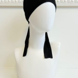 bandeau sous hijab à nouer noir