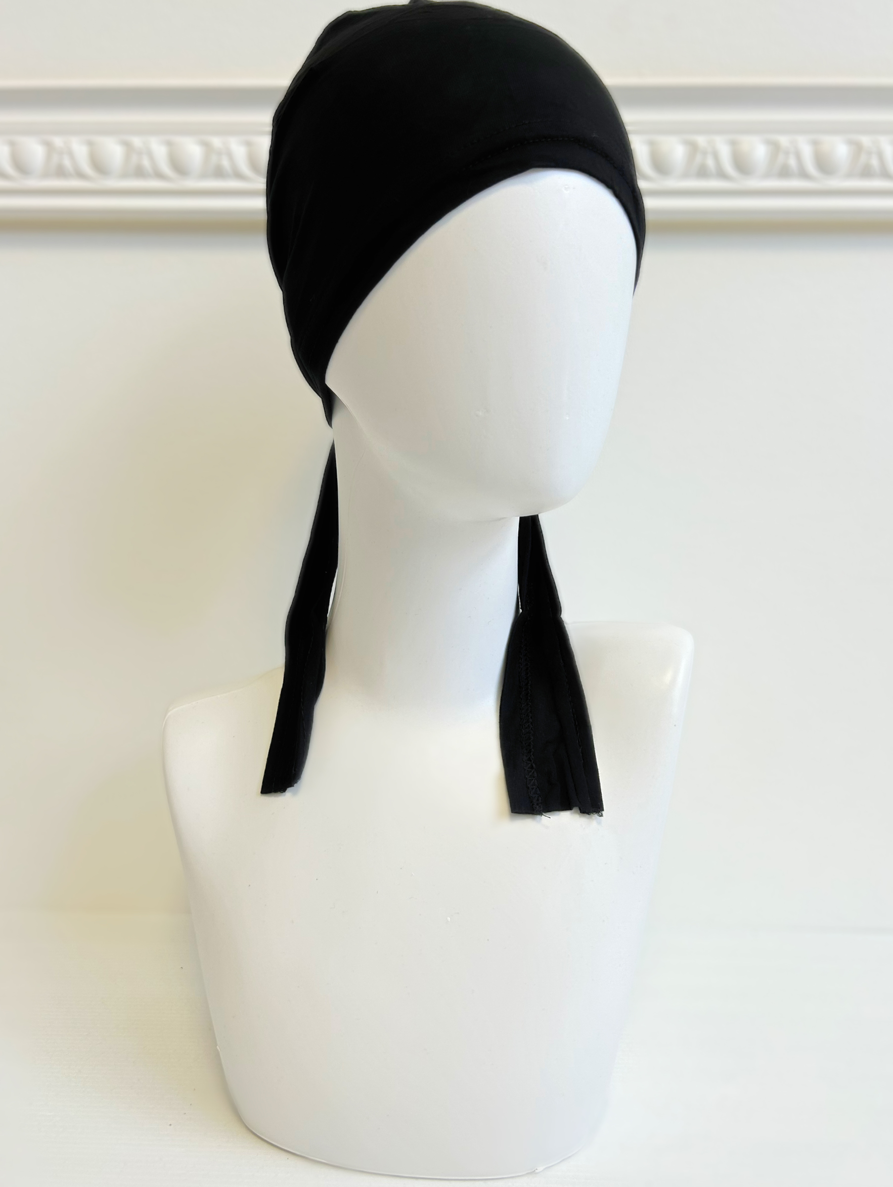 bandeau sous hijab à nouer noir