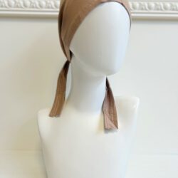 bandeau sous hijab à nouer taupe