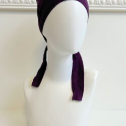bandeau sous hijab à nouer violet