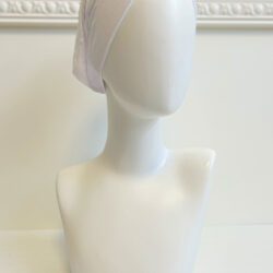 bandeau sous hijab croisé blanc Bonnet tube croisé