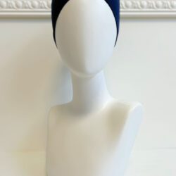 bandeau sous hijab croisé bleu marine