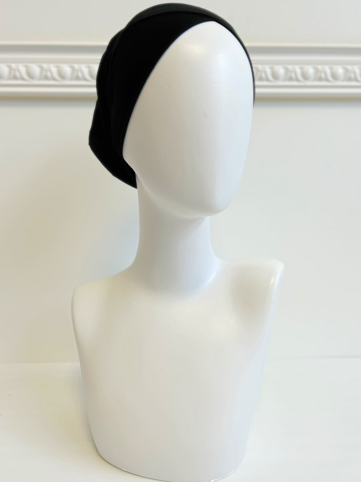 bandeau sous hijab croisé noir