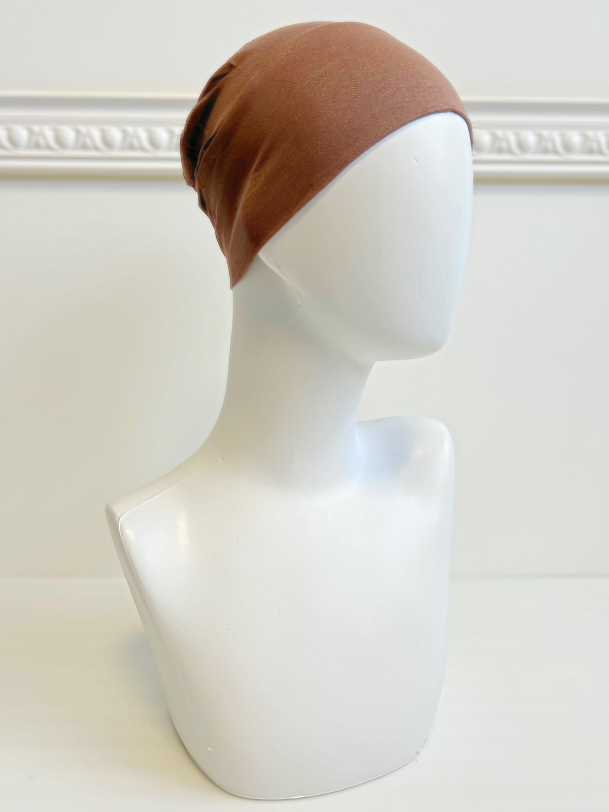 bonnet sous hijab pour femme voilée marron