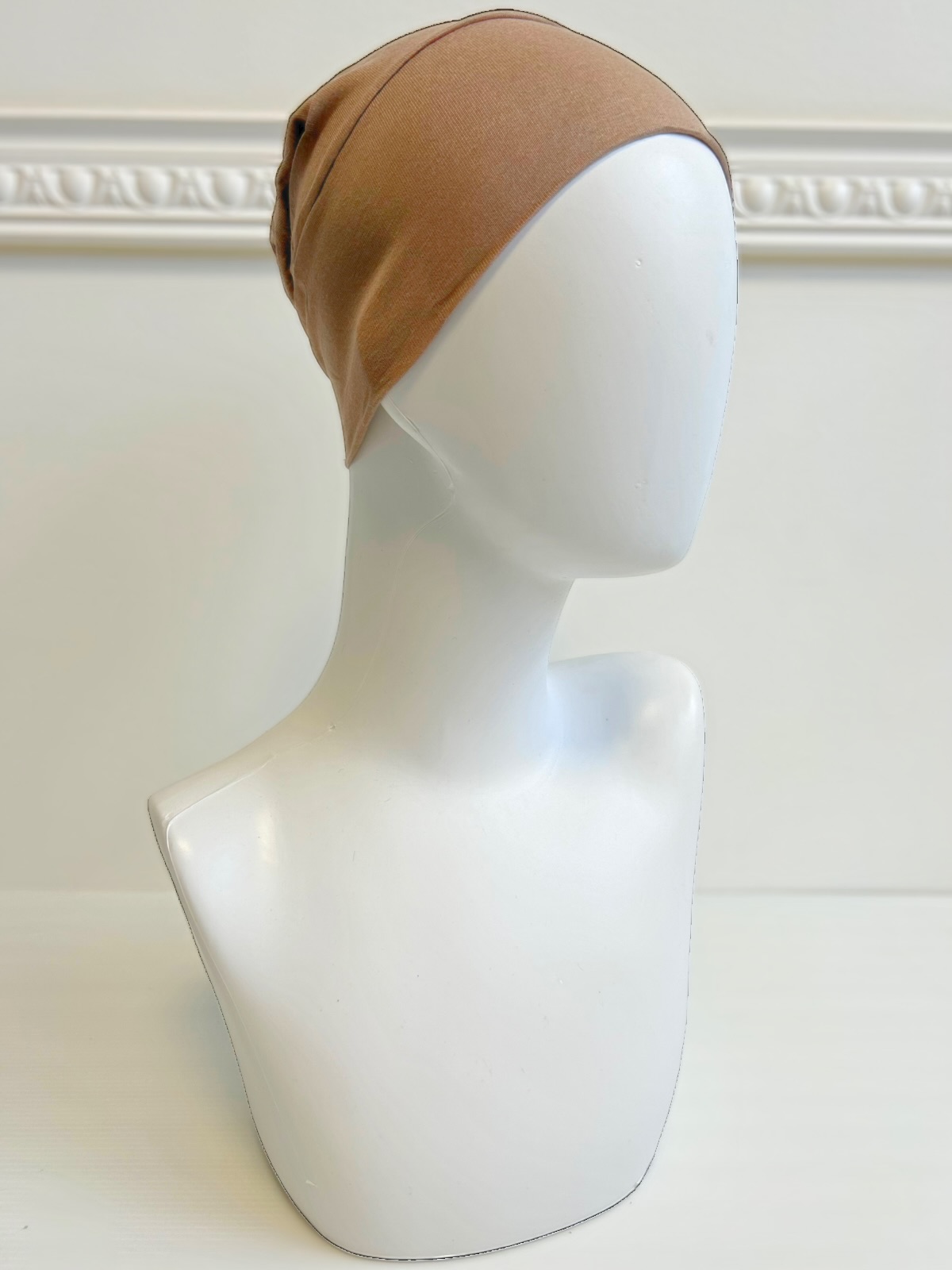 bonnet sous hijab pour femme voilée taupe