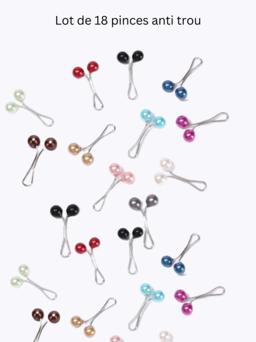 18 Pinces anti trou – Couleur Mix