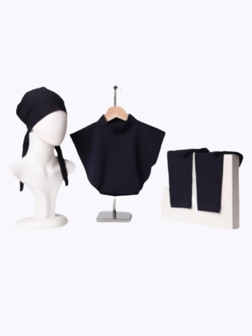 bonnet a nouer manchette hijab