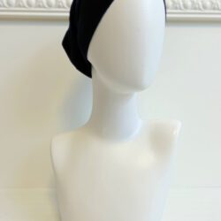 bandeau sous hijab croisé bleu mariine marine