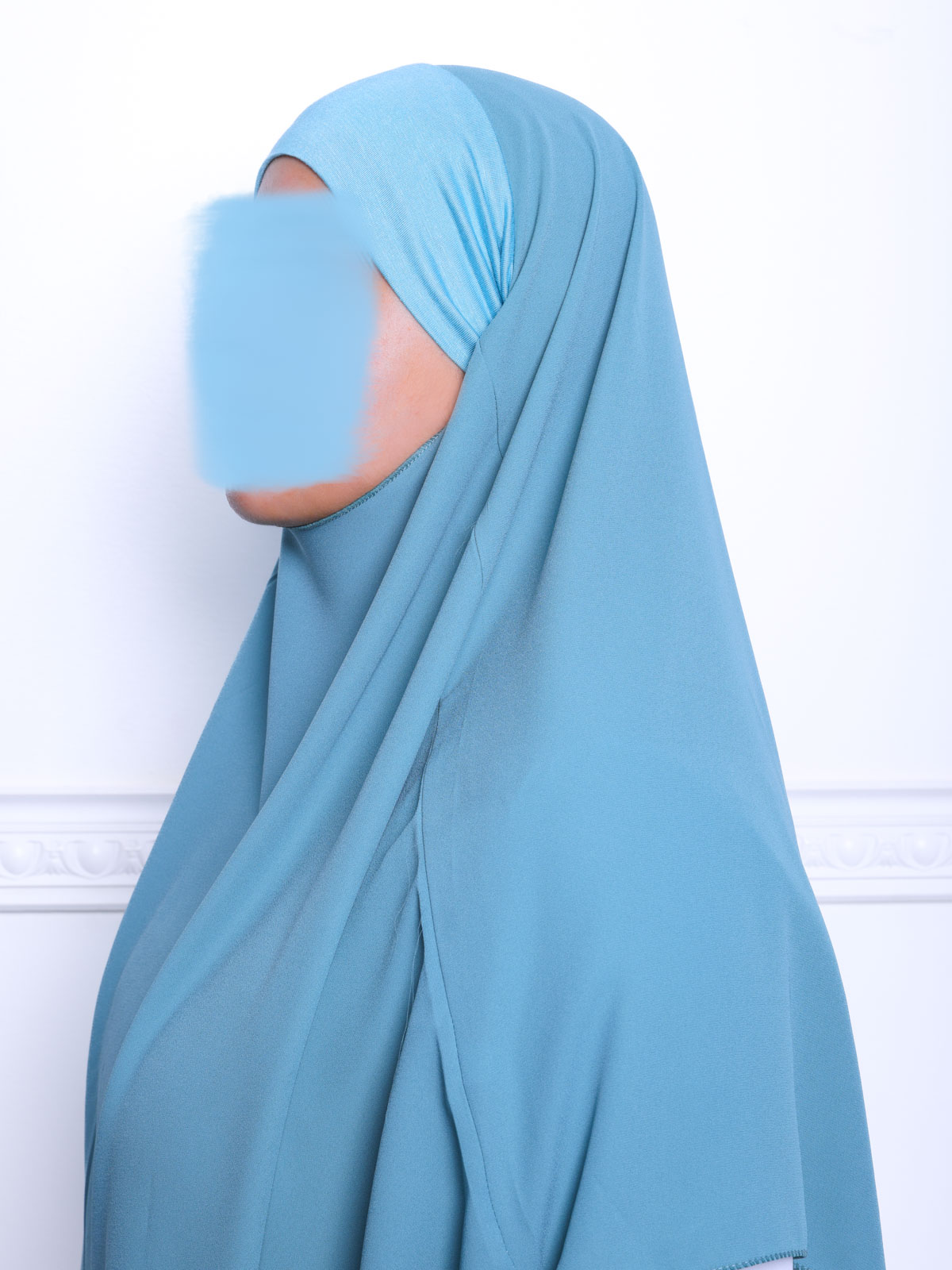 Khimar a enfiler bandeau en jersey-3