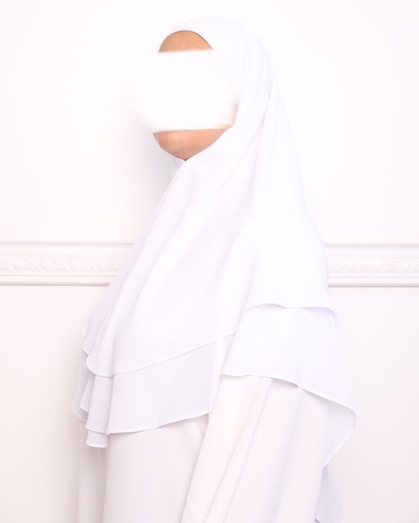 khimar double voiles khimar deux voiles khimar pas cher mon hijab pas cher blanc khimar double voiles khimar deux voiles khimar pas cher mon hijab pas cher blanc