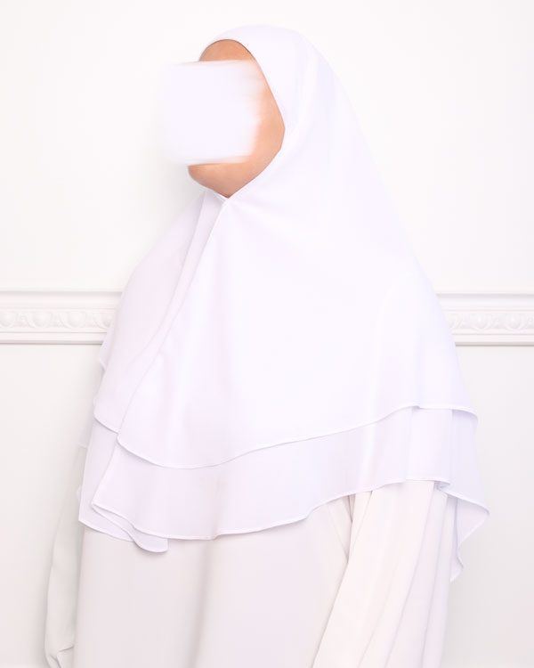 khimar double voiles khimar deux voiles khimar pas cher mon hijab pas cher blanc khimar double voiles khimar deux voiles khimar pas cher mon hijab pas cher blanc