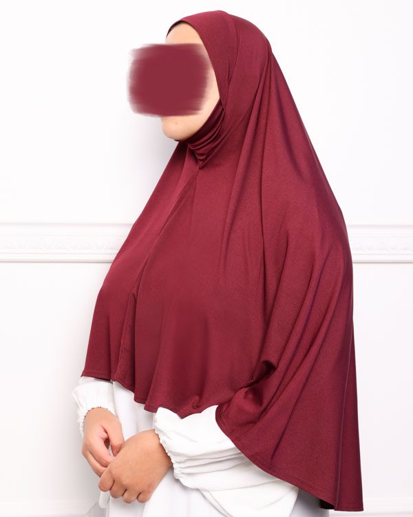 Khimar en Lycra mon hijab pas cher hijab a enfiler rouge khimar en lycra khimar en jersey mon hijab pas cher hijab a enfiler rouge bordeaux