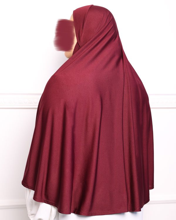 Khimar en Lycra khimar pas cher en lycra jersey a enfiler rouge khimar pas cher en lycra jersey a enfiler rouge