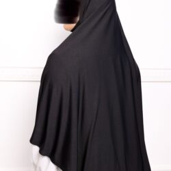 Khimar en Lycra khimar pas cher en lycra jersey a enfiler noir Khimar en Lycra khimar pas cher en lycra jersey a enfiler noir