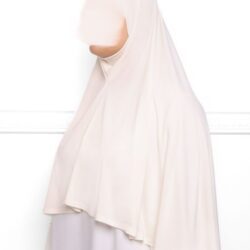 Khimar en Lycra khimar pas cher en lycra jersey a enfiler beige Khimar en Lycra khimar pas cher en lycra jersey a enfiler beige