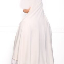 Khimar en Lycra khimar pas cher en lycra jersey a enfiler beige Khimar en Lycra khimar pas cher en lycra jersey a enfiler beige