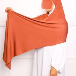 Hijab a enfiler en jersey orange 2