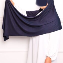 hijab a enfiler en jersey bleu marine 2
