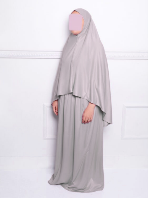 Ensemble de prière deux pièces gris