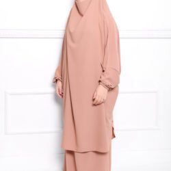 Jilbab soie de médine nude