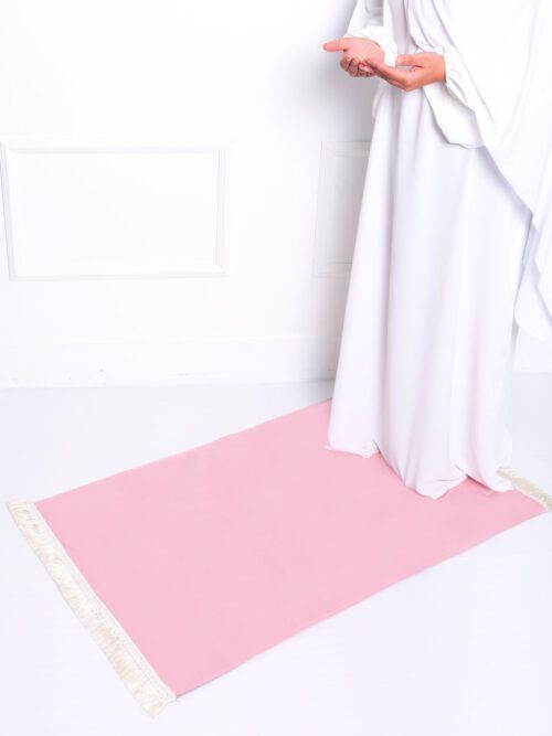 Tapis de prière femme musulmane, ramadan, islam, rose