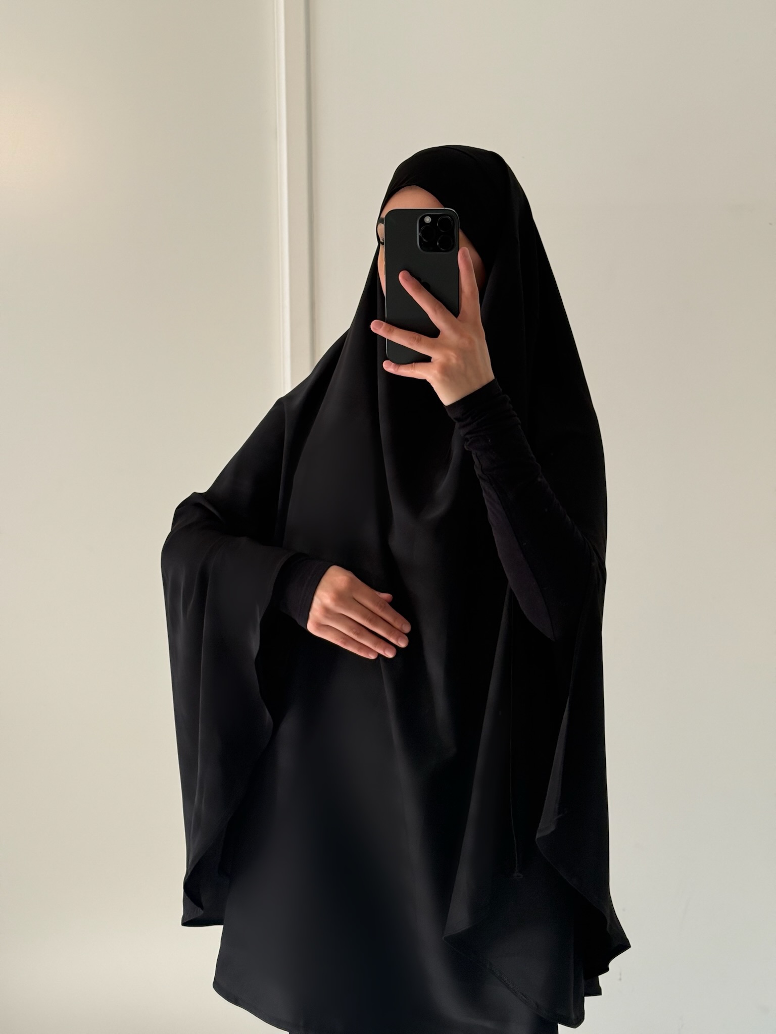 khimar soie de medine fendu