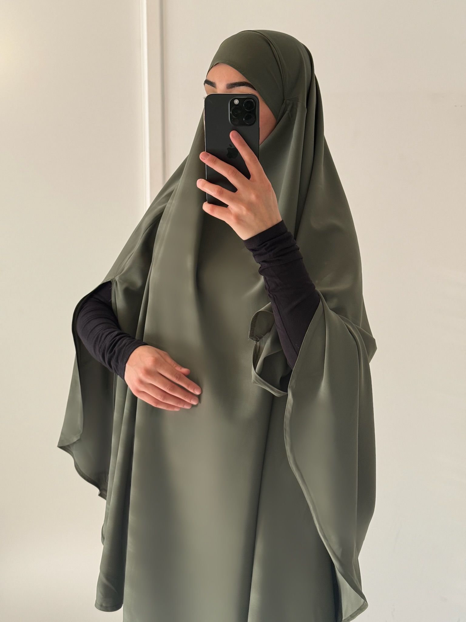 khimar soie de medine fendu