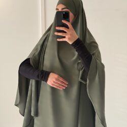 khimar soie de medine fendu