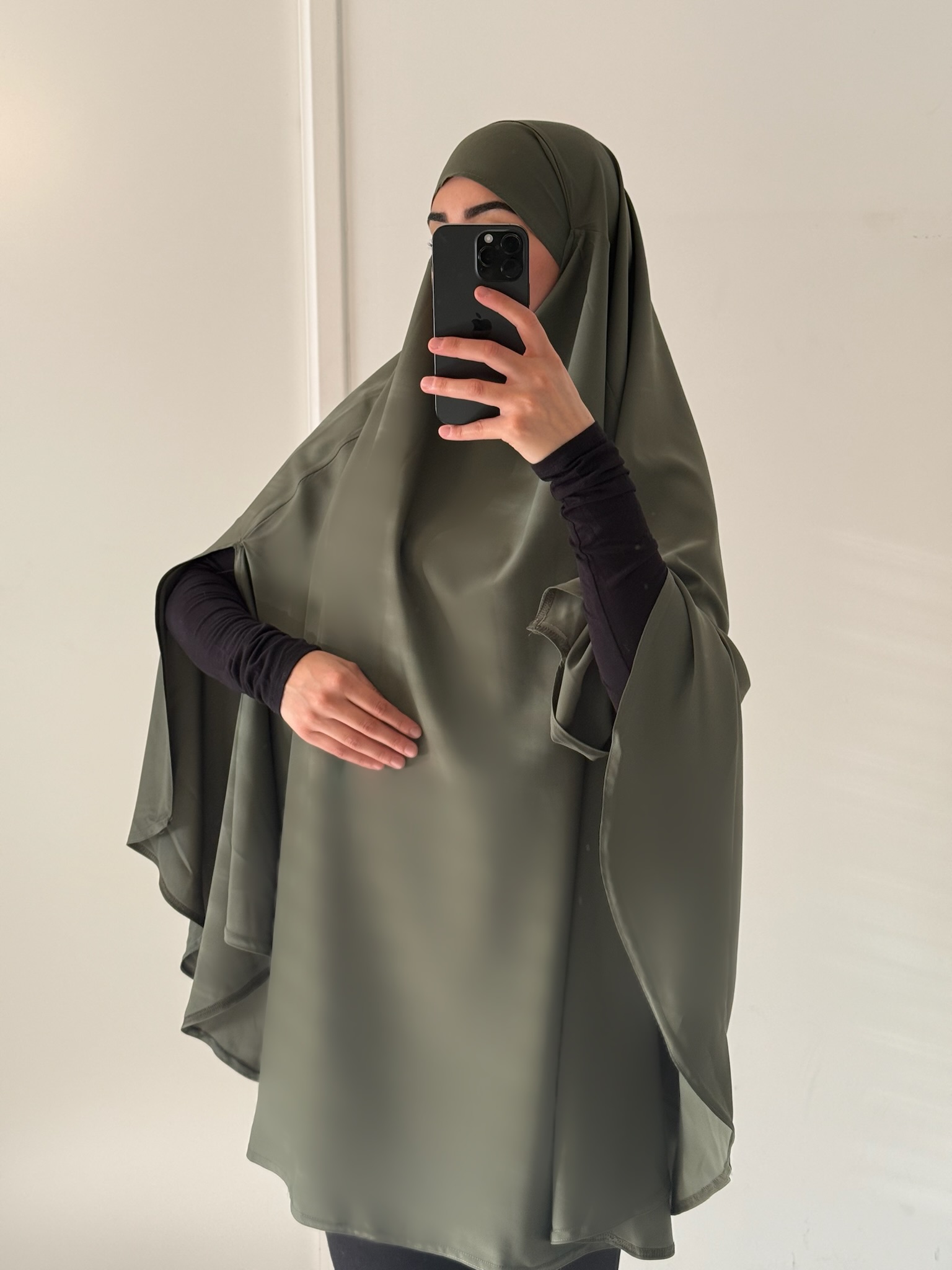 khimar soie de medine fendu