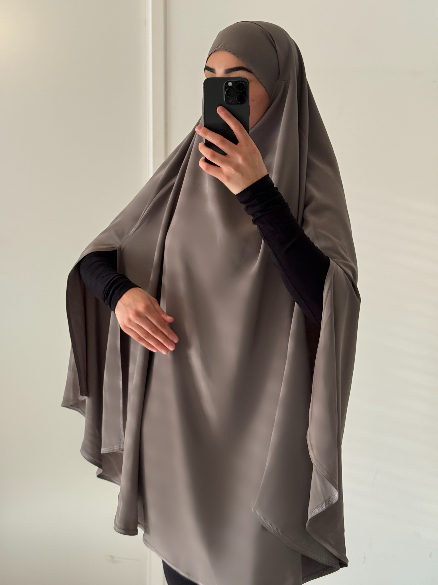 khimar soie de medine fendu