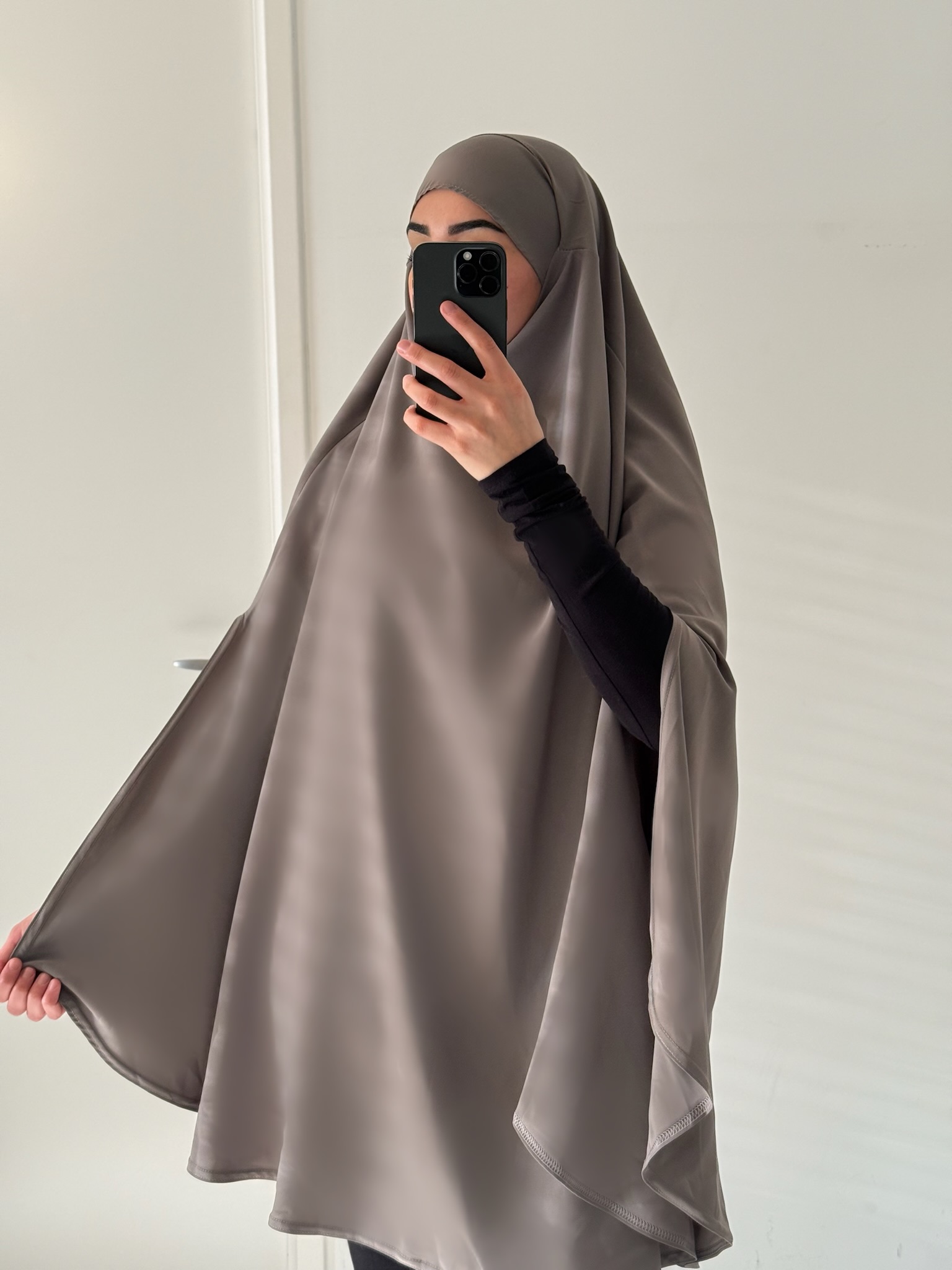 khimar soie de medine fendu