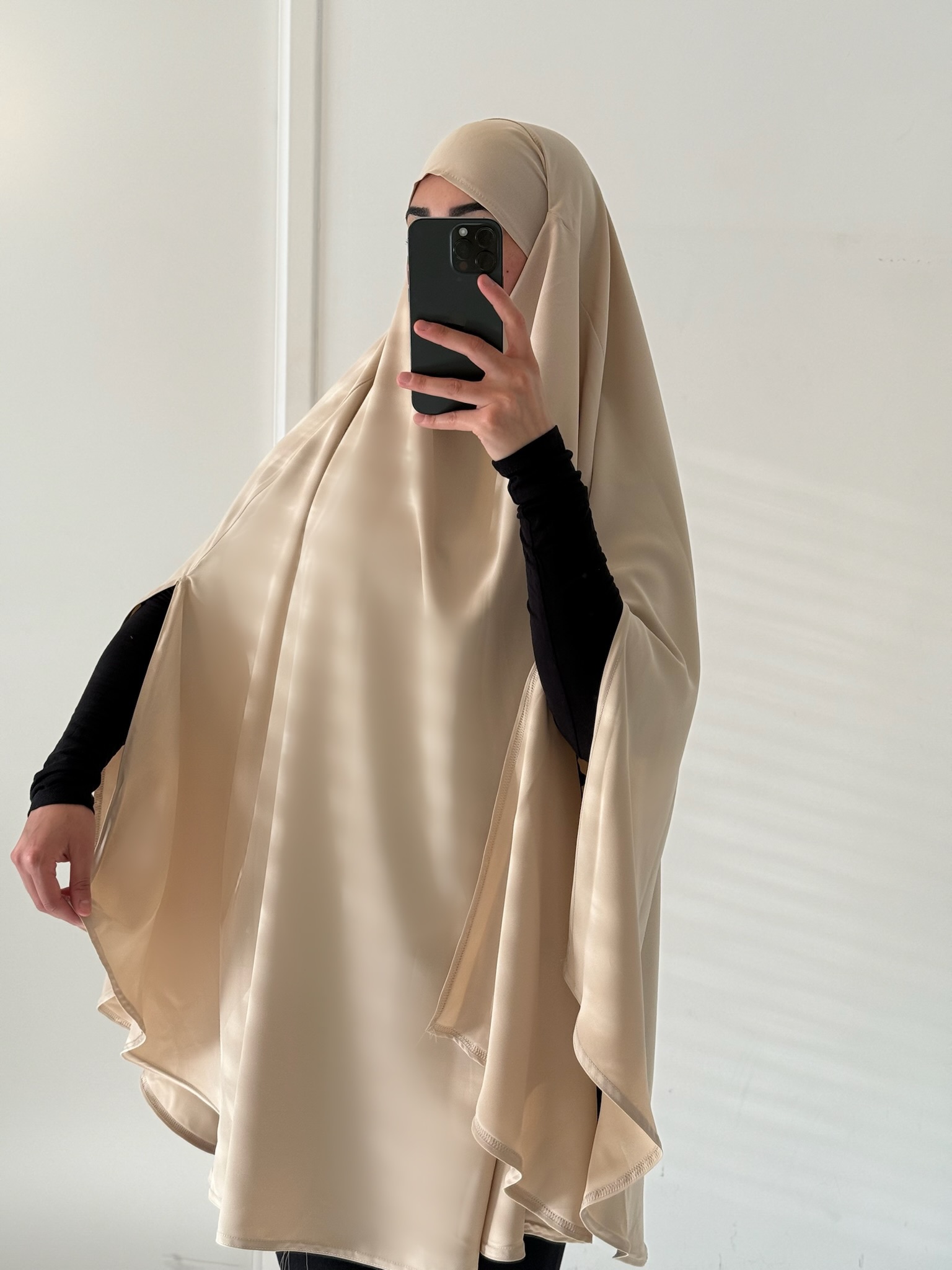 khimar soie de medine fendu