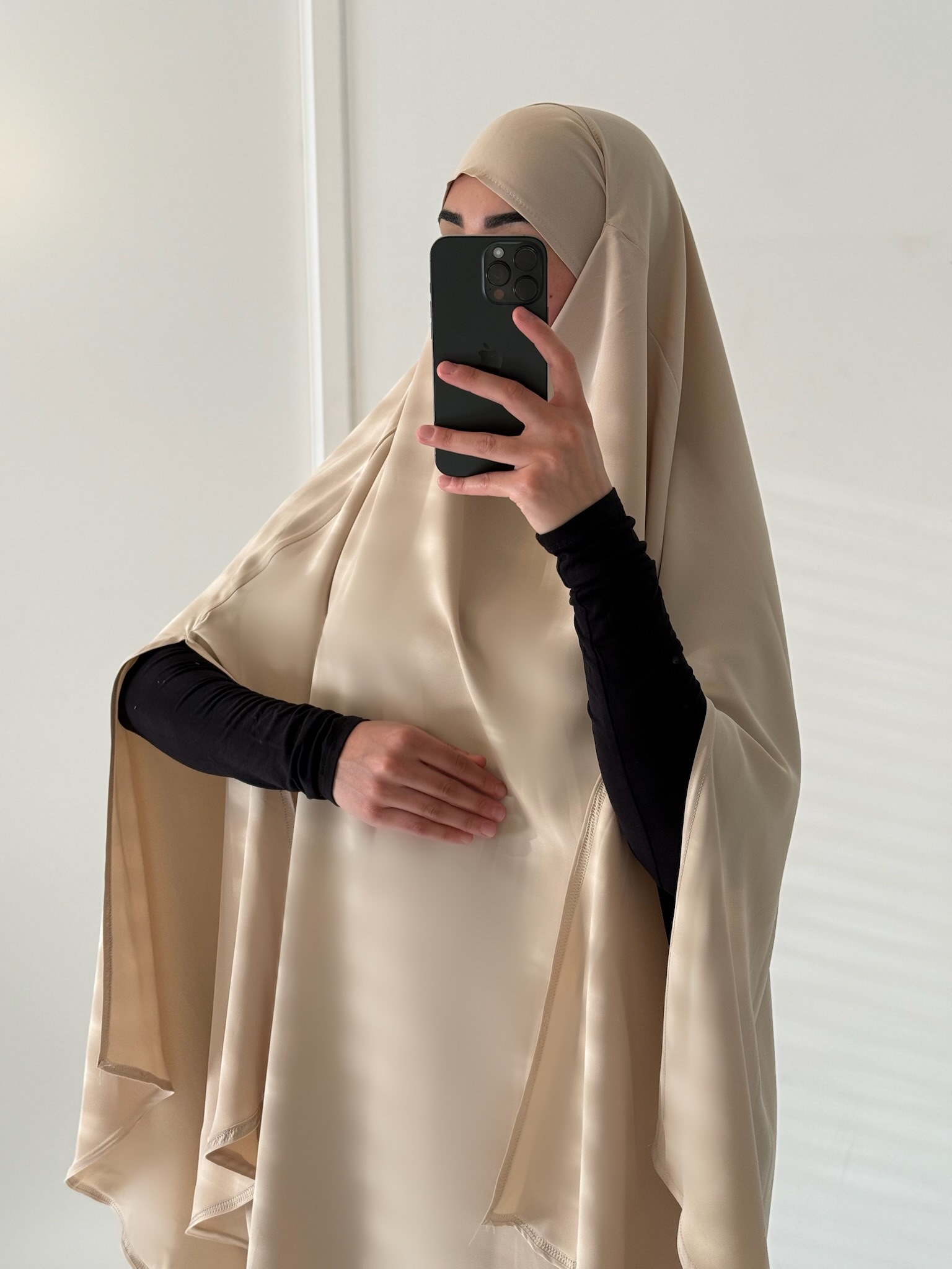 khimar soie de medine fendu