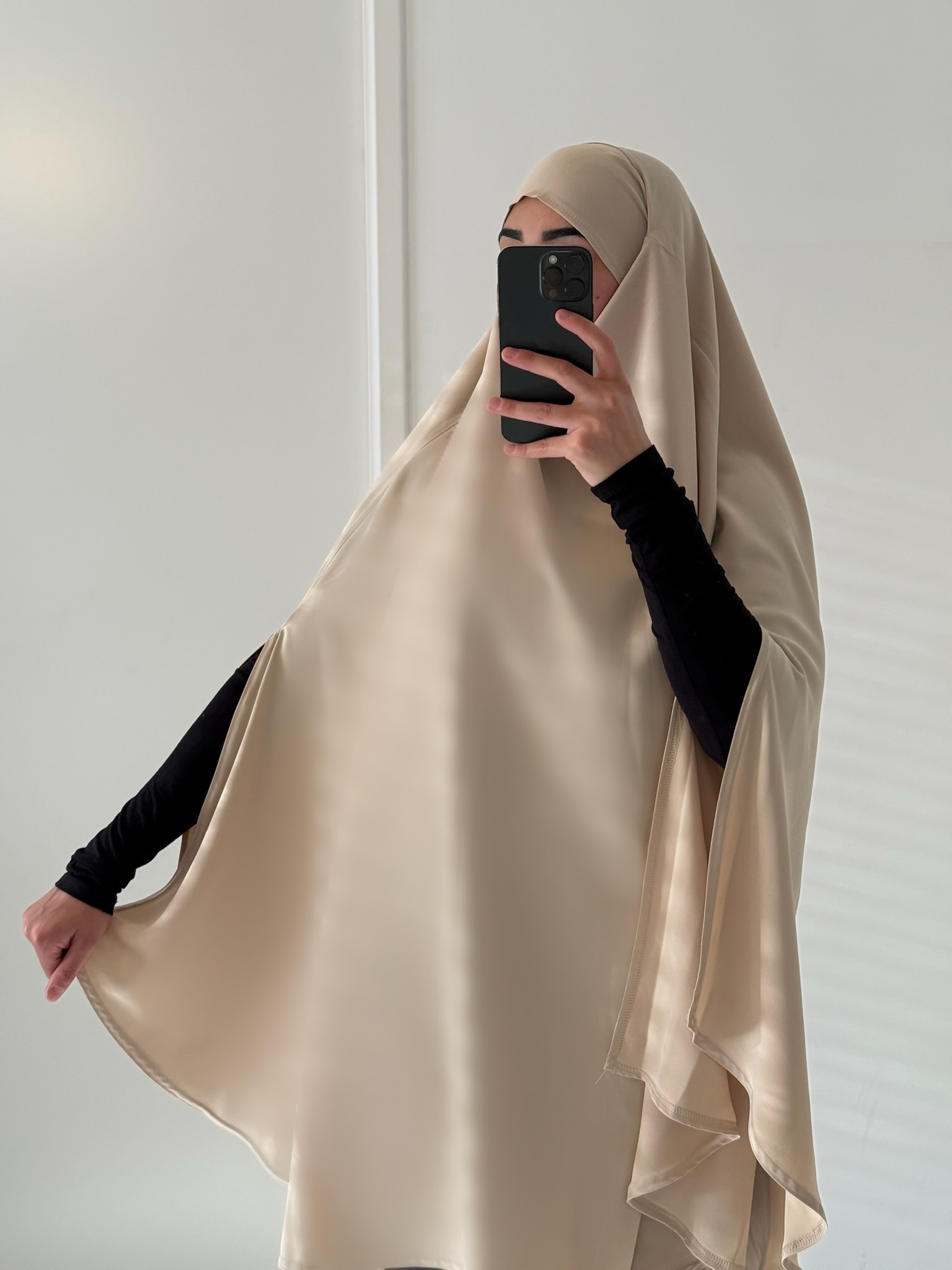 khimar soie de medine fendu