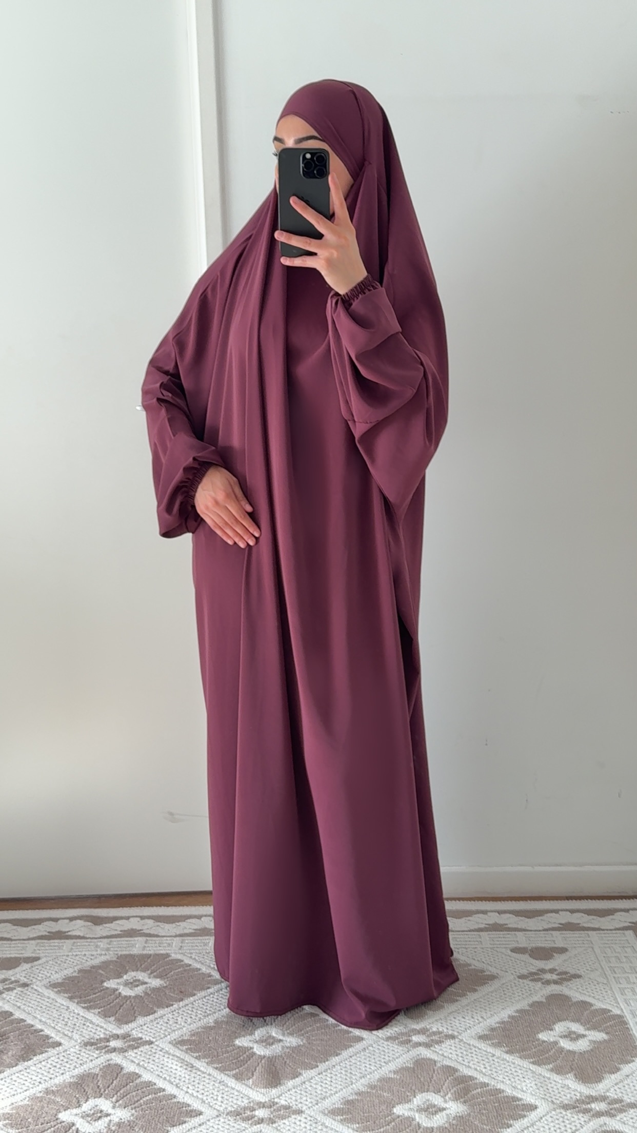 jilbab une piece soie de medine