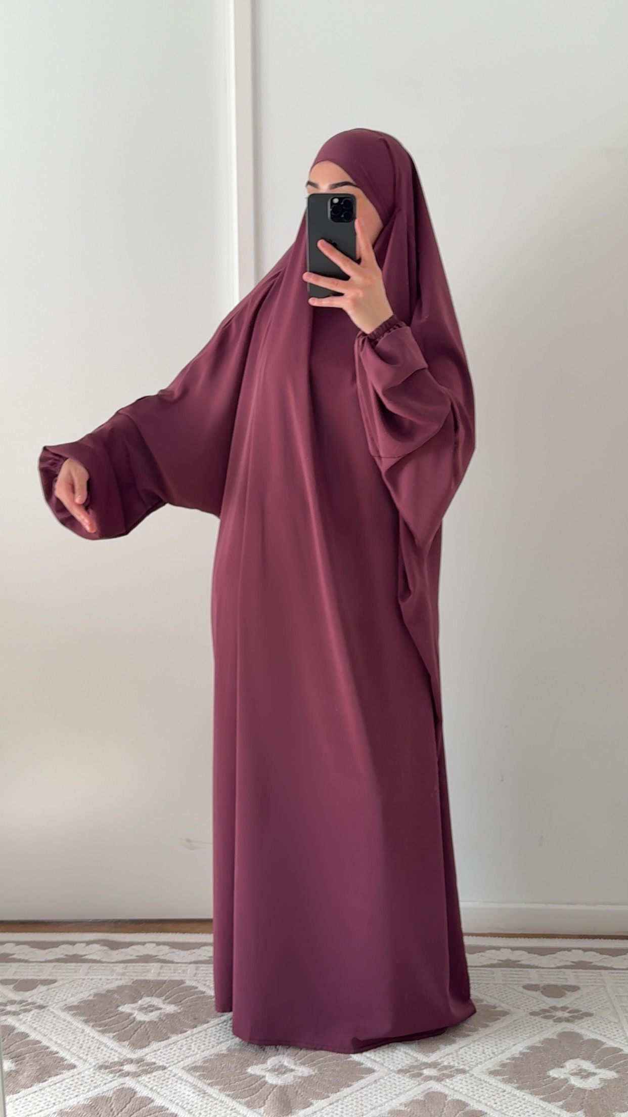 jilbab une piece soie de medine