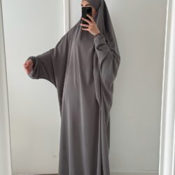 jilbab 1 piece gris