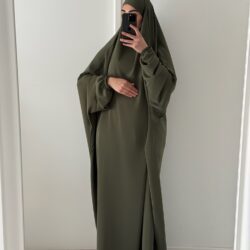 jilbab 1 piece kaki