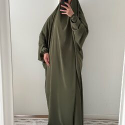 jilbab 1 piece kaki kaki