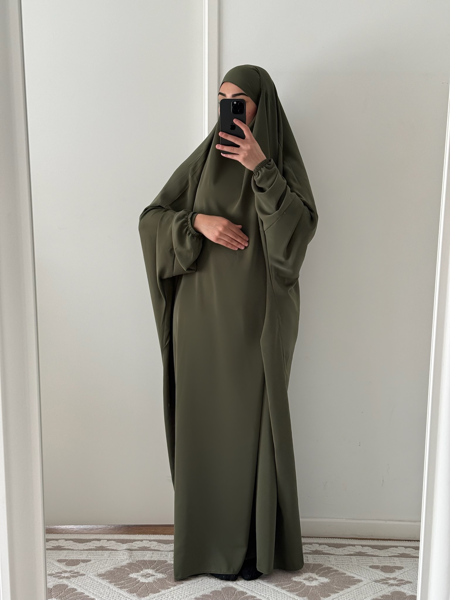 jilbab 1 piece kaki