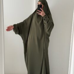 jilbab 1 piece kakii