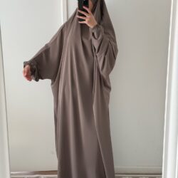 jilbab 1 piece taupe