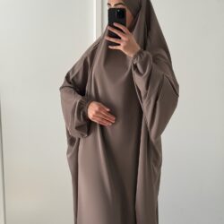 jilbab 1 piece taupe