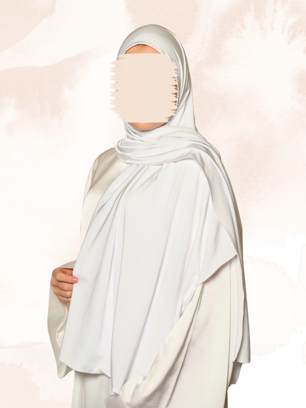 2 jersey satin blanc cassé